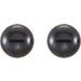 Button Pearl Stud Earrings