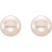Button Pearl Stud Earrings