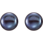 Button Pearl Stud Earrings