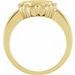 Round Scalloped Signet Ring