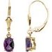 Oval 4-Prong Earrings