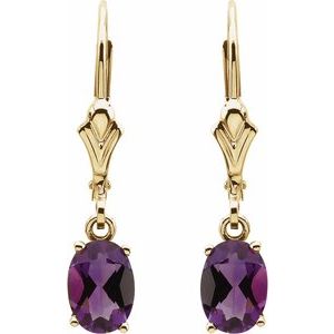 Oval 4-Prong Earrings