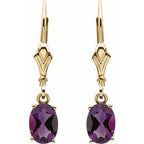 Oval 4-Prong Earrings