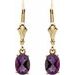 Oval 4-Prong Earrings