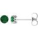 Round 4-Prong Scroll Setting® Stud Earrings