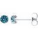 Round 4-Prong Scroll Setting® Stud Earrings