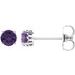 Round 4-Prong Scroll Setting® Stud Earrings