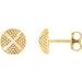 Granulated X Stud Earrings