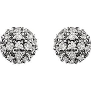 Cluster Ball Stud Earrings