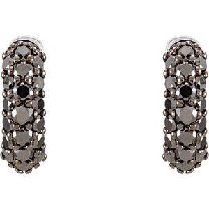 Pavé-Style Hoop Earrings