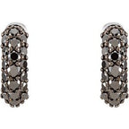 Pavé-Style Hoop Earrings