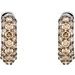 Pavé-Style Hoop Earrings