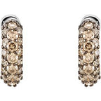 Pavé-Style Hoop Earrings