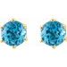 Round 6-Prong Crown Stud Earrings
