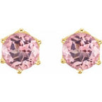 Round 6-Prong Crown Stud Earrings