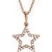 Accented Petite Star Necklace