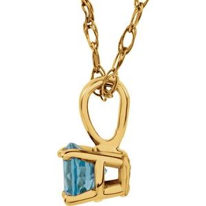 Youth Birthstone Necklace or Pendant