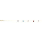 Pearl & Multi-Gemstone Station Necklace