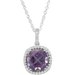 Halo-Style Necklace or Pendant