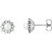Halo-Style Pearl Earrings