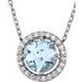 Halo-Style Necklace or Pendant
