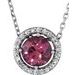 Halo-Style Necklace or Pendant