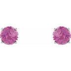 Round 4-Prong Lightweight Stud Earrings