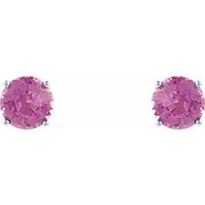 Round 4-Prong Lightweight Stud Earrings