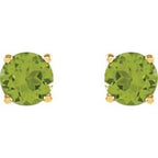Round 4-Prong Lightweight Stud Earrings