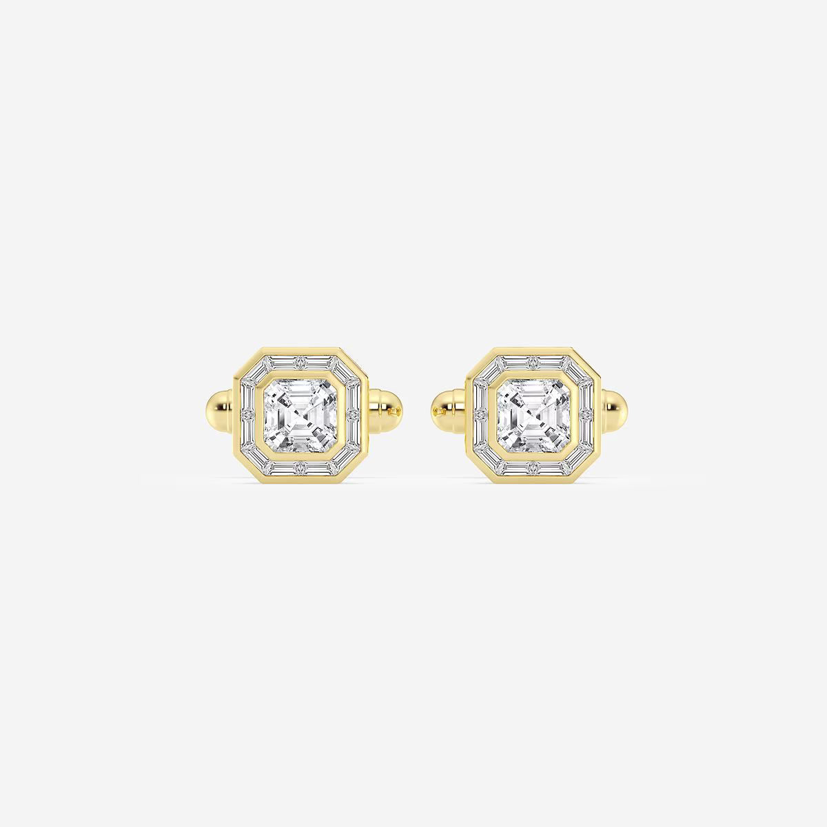 Baguette Frame Asscher Cufflinks image