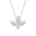 1 ¹⁄₆ ctw Marquise and Round LGD Flower Pendant - 16 to 18 Inches