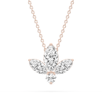 1 ¹⁄₆ ctw Marquise and Round LGD Flower Pendant - 16 to 18 Inches