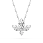 1 ¹⁄₆ ctw Marquise and Round LGD Flower Pendant - 16 to 18 Inches