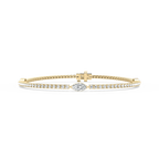 2 ²⁄₅ ctw Marquise LGD Three Station Tennis Bracelet - 7 Inches