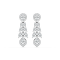 2 ½ ctw Pear and Round LGD Drop Earrings