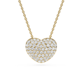 2 ⅖ ctw Round LGD Pave Heart Pendant - 18 inches