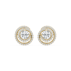 2 ⅞ ctw Round LGD Swirl Stud Earrings