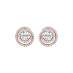 2 ⅞ ctw Round LGD Swirl Stud Earrings