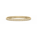 2 ⅜ ctw Round LGD Textured Mosaic Bangle Bracelet  - 7.25 Inches