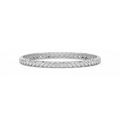 2 ⅜ ctw Round LGD Textured Mosaic Bangle Bracelet  - 7.25 Inches