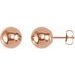 Ball Earrings with Bright Finish