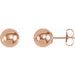 Ball Earrings with Bright Finish