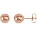 Ball Earrings with Bright Finish