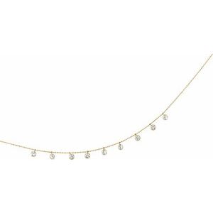 Bezel-Set Station Necklace