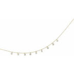 Bezel-Set Station Necklace