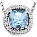 Halo-Style Necklace or Pendant
