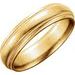 Milgrain Grooved Comfort-Fit Half Round Band