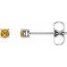 Round 4-Prong Lightweight Stud Earrings