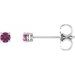 Round 4-Prong Lightweight Stud Earrings