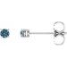 Round 4-Prong Lightweight Stud Earrings